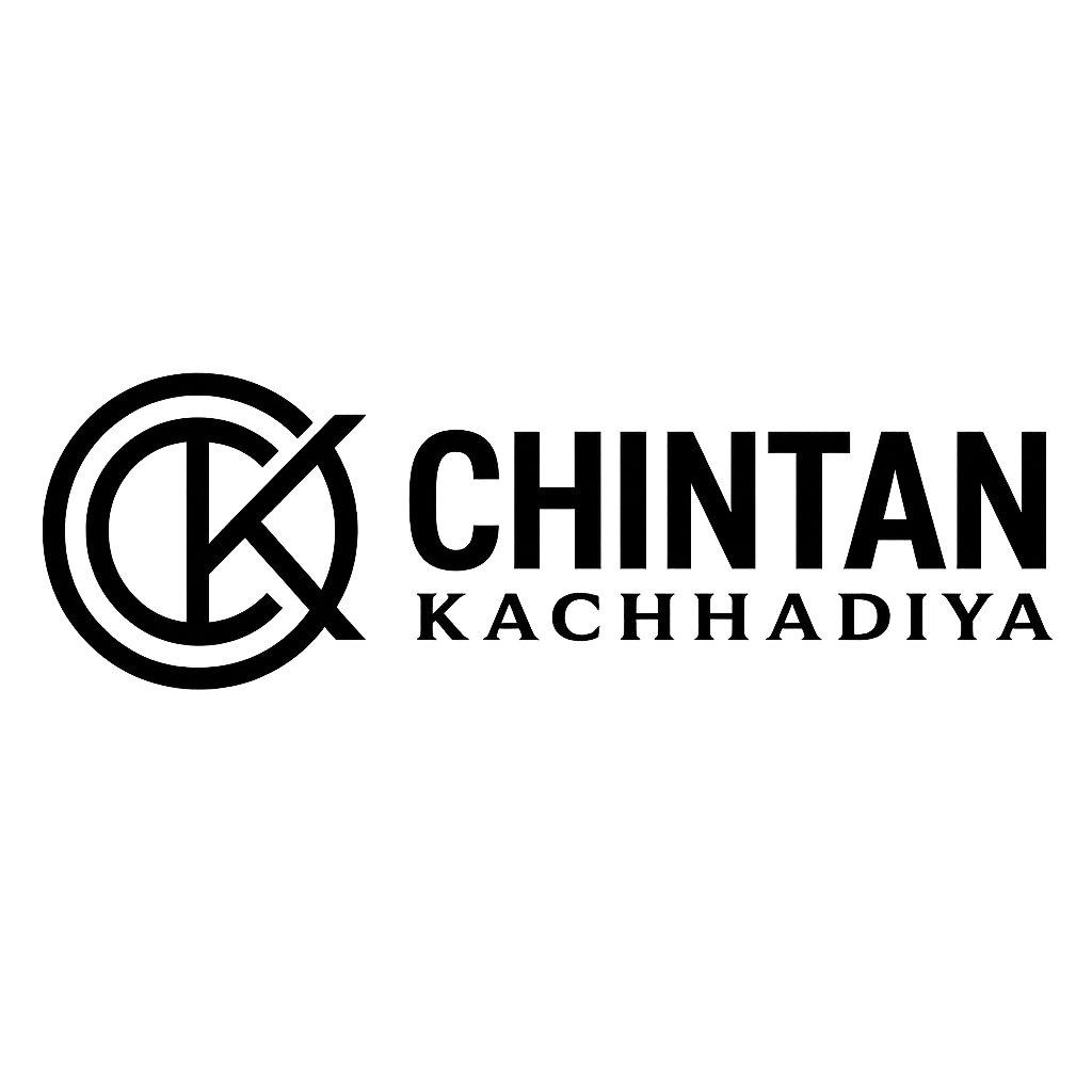 Chintan Kachhadiya Logo - Dark
